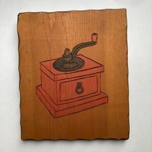 Primitive Vintage Wooden Coffee Grinder Wall Art